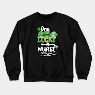 One Lucky nurse with gnomes Crewneck Sweatshirt